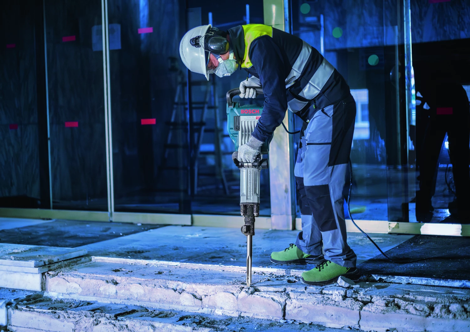 Bosch 2608690111 - Burin pointu à queue six pans, 30 x 400 mm-image