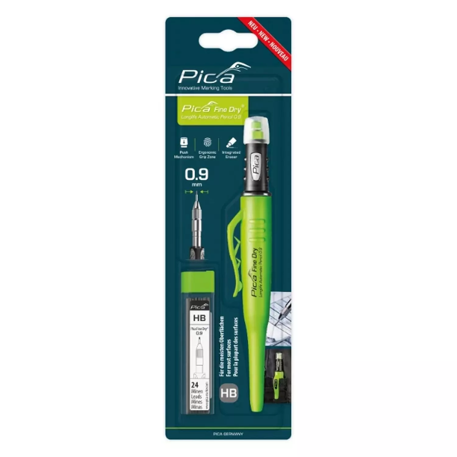 Pica Fine Dry 70703 Set (Marqueur + Recharge HB)-image