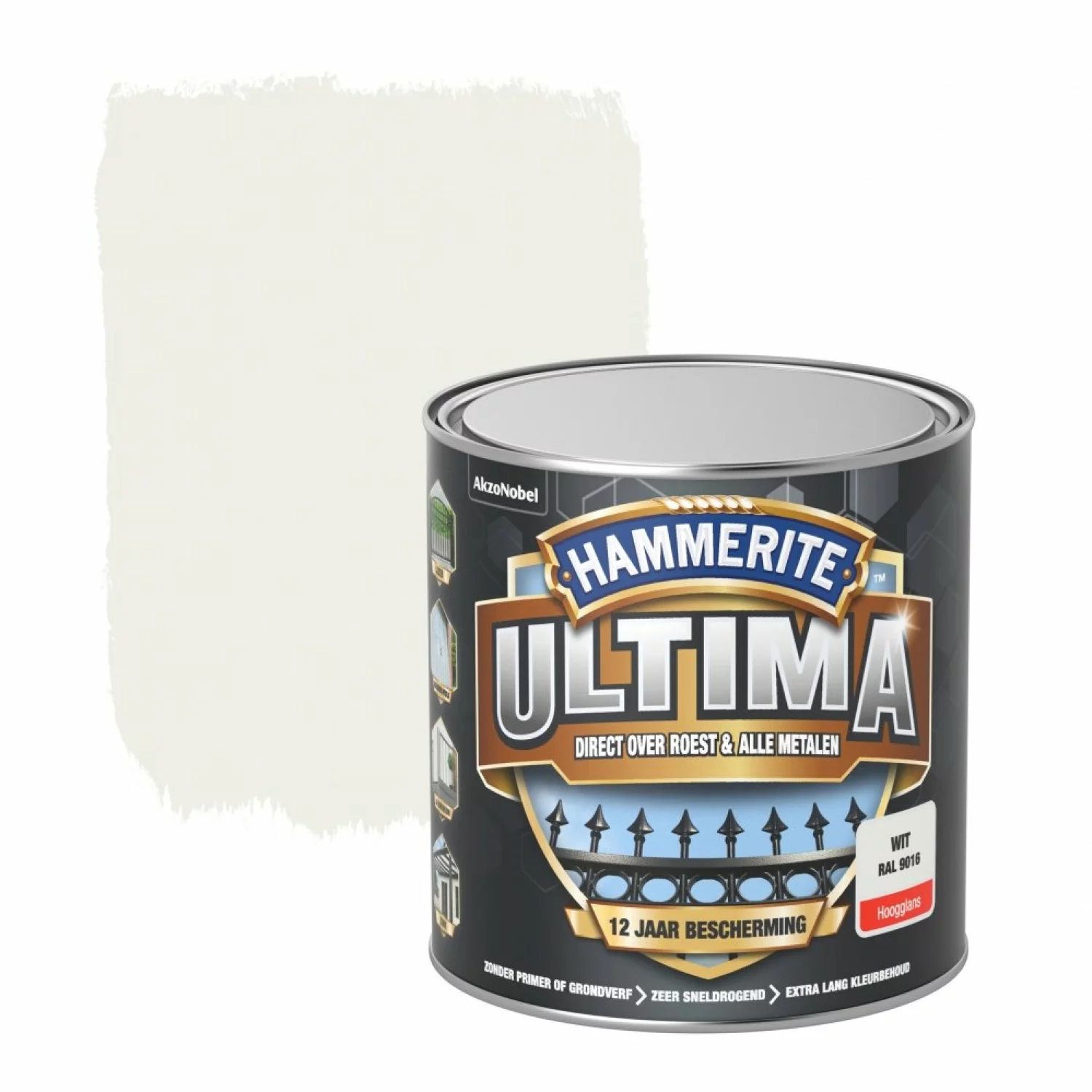 Hammerite Ultima Hoogglans - Verkeerswit - 0,25L-image