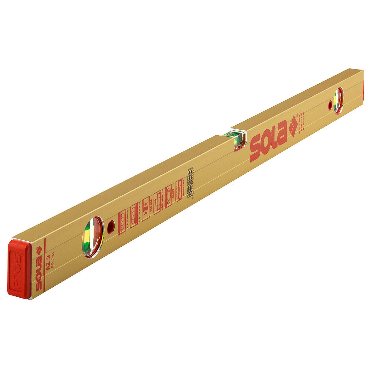 Sola AZ 3 120 Niveau à bulle en aluminium - 1200 mm