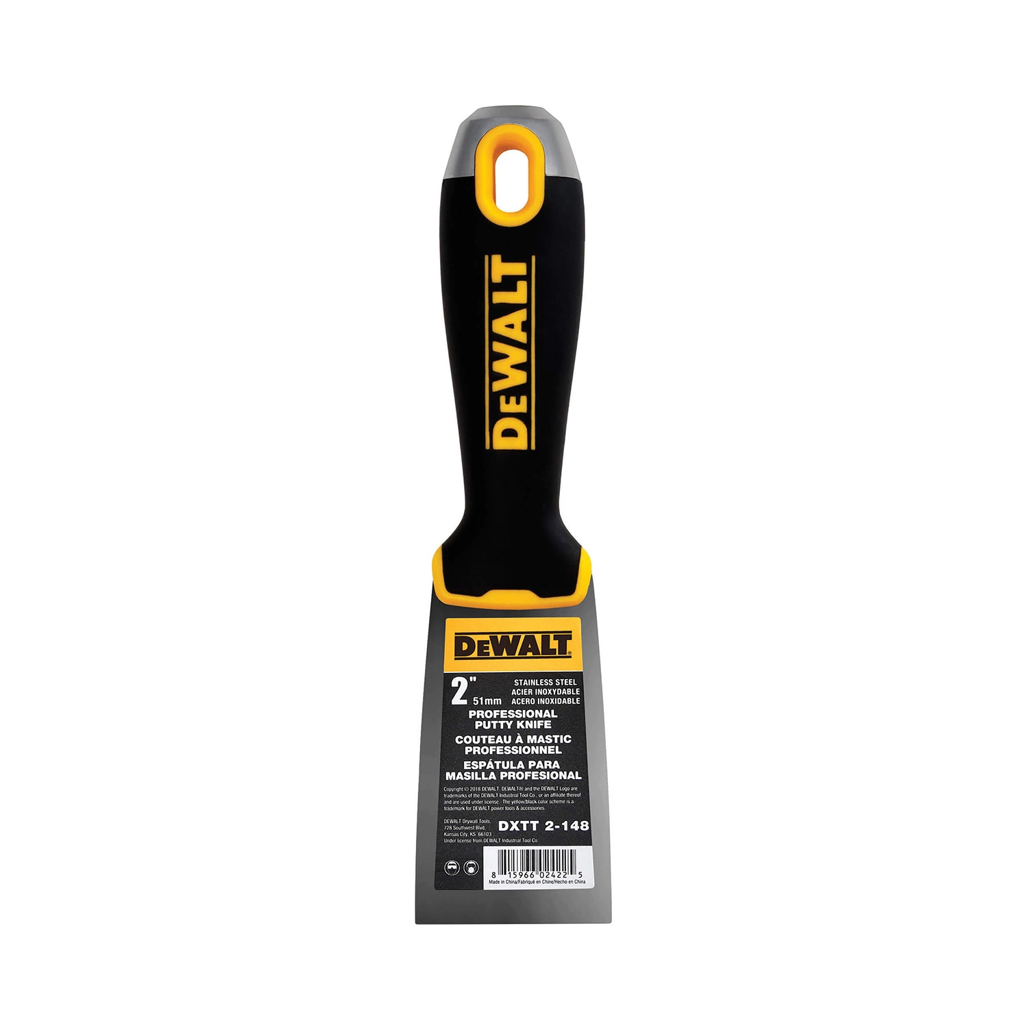 DeWalt Spatule en acier inoxydable avec poignée Softgrip 2" (51 mm)-image
