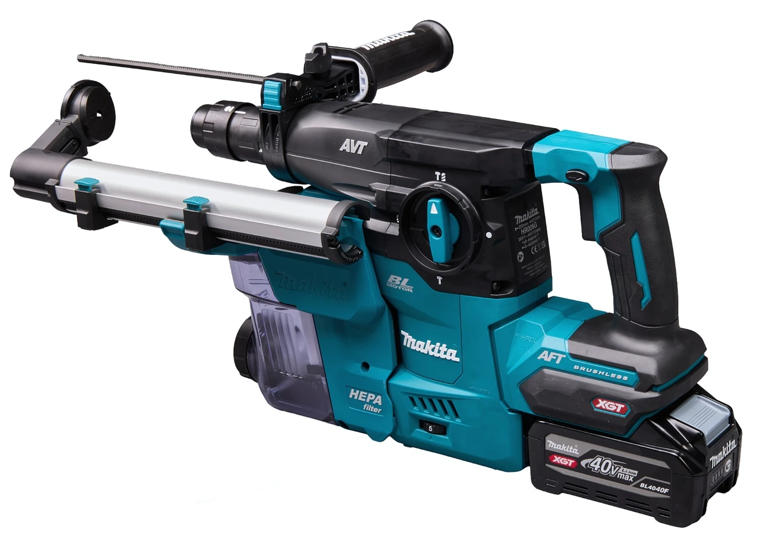 Makita HR009GU201 XGT 40V Max Li-Ion accu combihamer - 3,9J - 4.0Ah Accu - in koffer