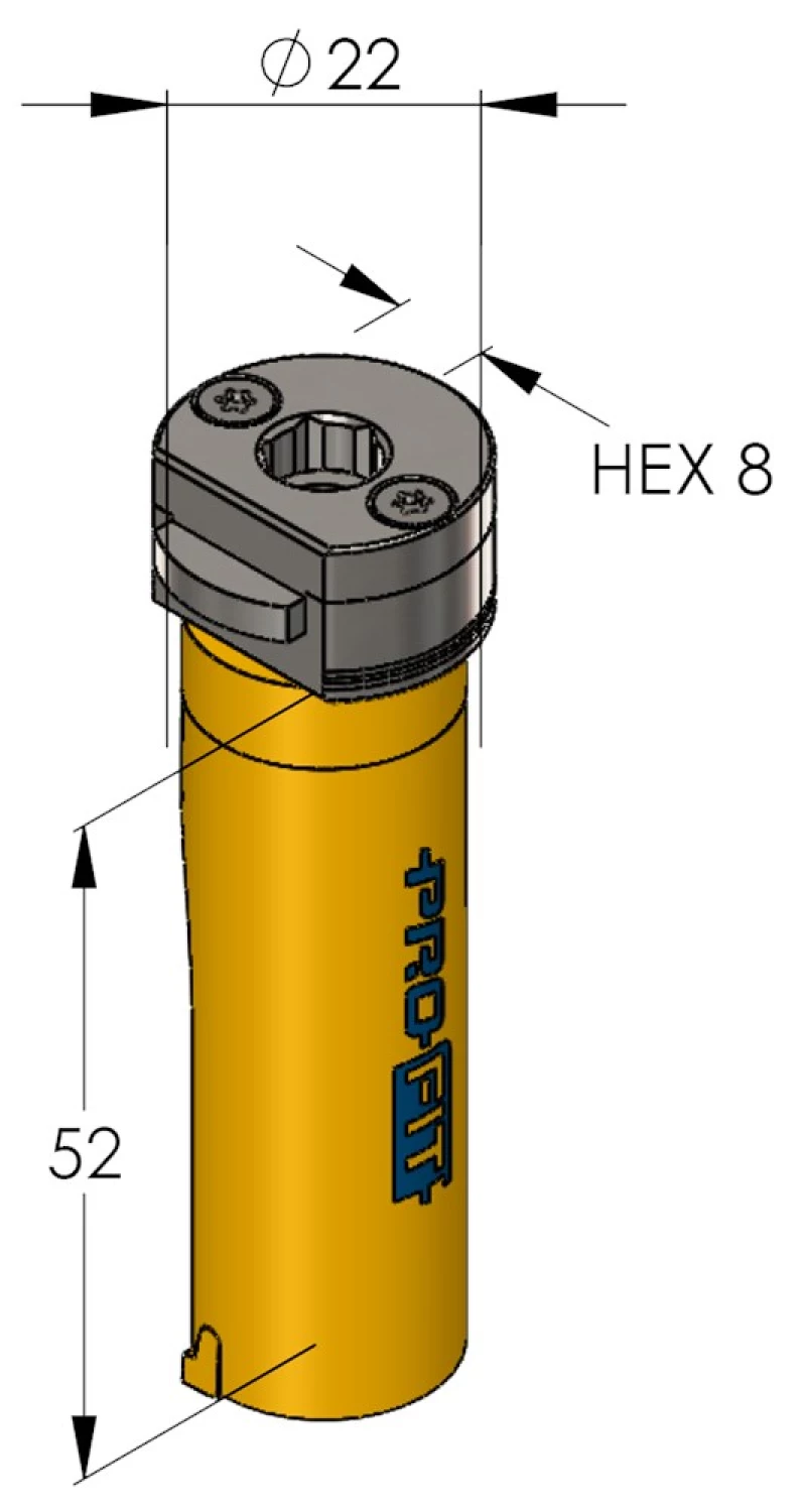 ProFit 09081022 Scie cloche Multi Purpose avec adaptateur - 22mm-image