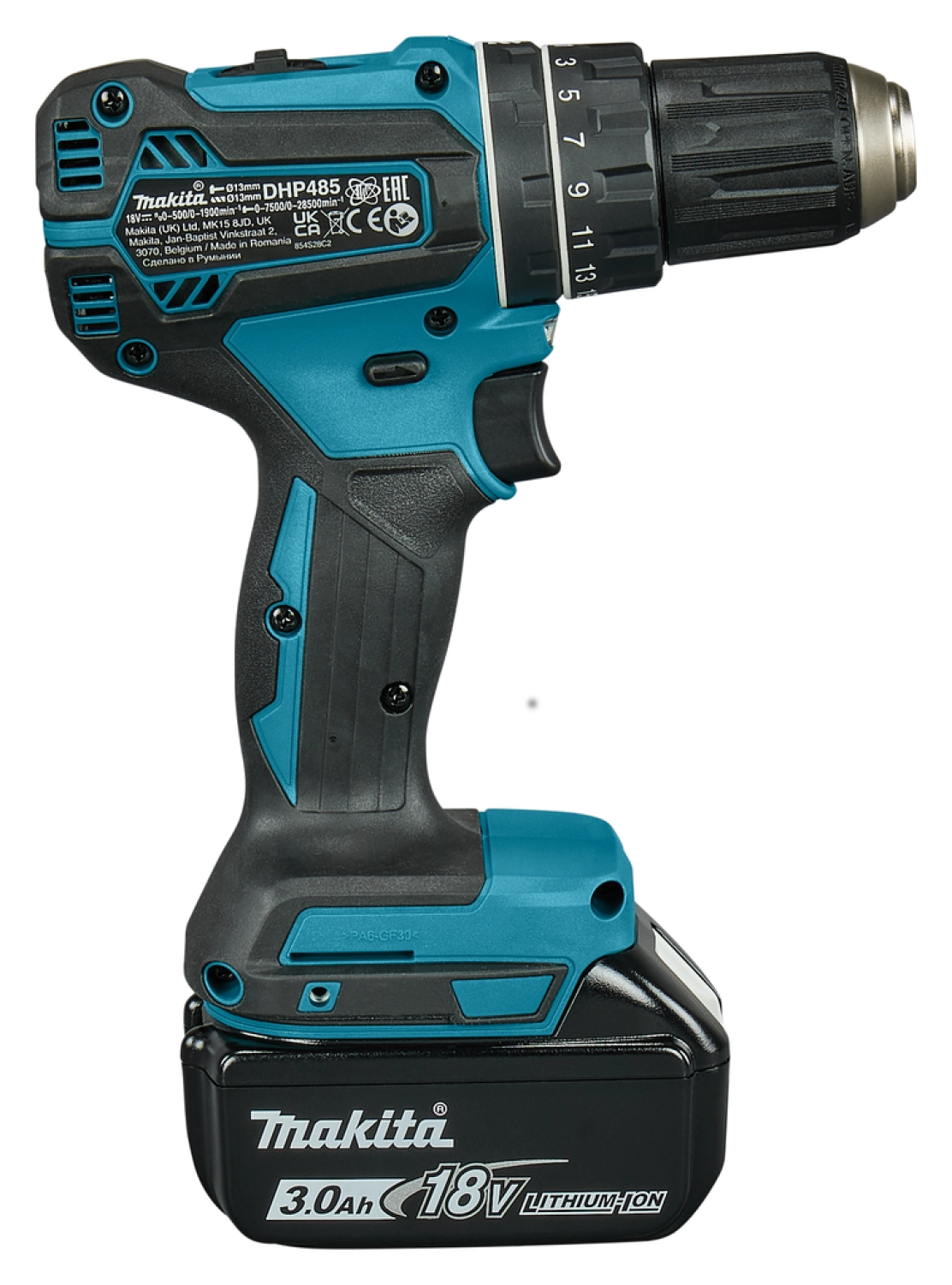 Makita DHP485SFE 18V Li-Ion accu klopboor- /schroefmachine set (2x 3.0Ah accu) in koffer - koolborstelloos-image