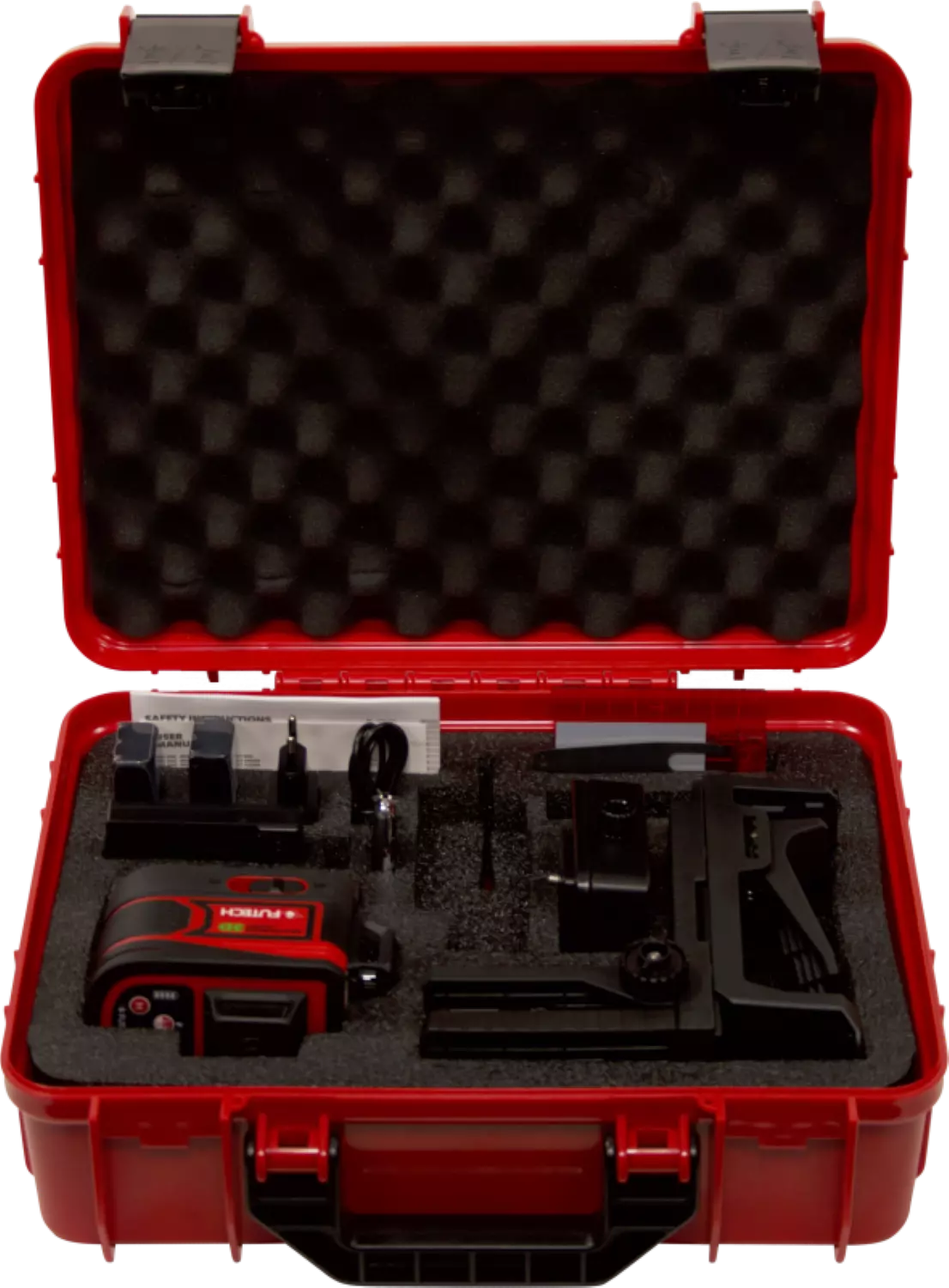 FUTECH MC3D Multicross 3D Compact kruislijnlaser set incl. statief in koffer - rood - 2x 120m - 3 lijnen-image