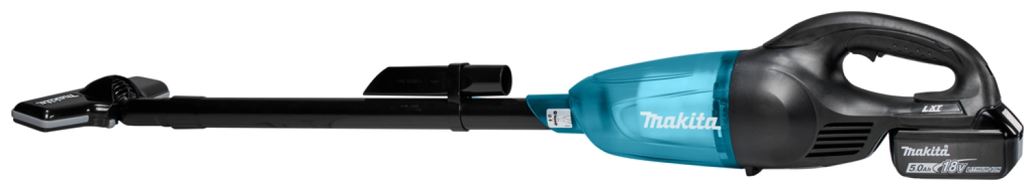 Makita DCL180RTB 18V Li-Ion Accu Steelstofzuiger set (1x 5.0Ah) - 0,65L-image