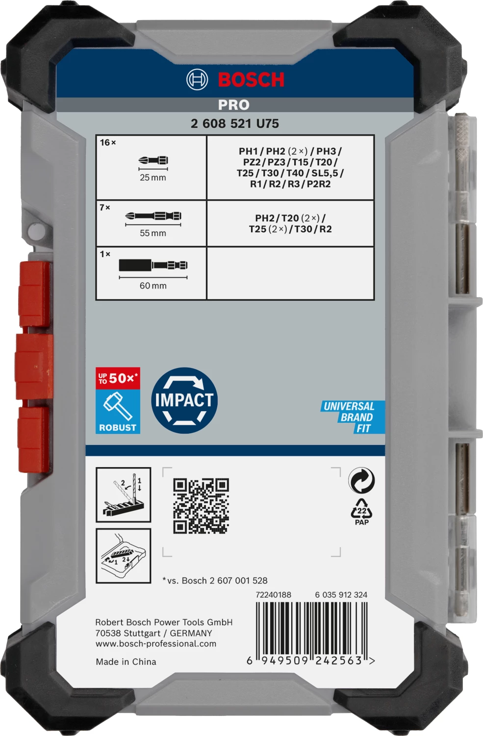 Bosch 2608521U75 24-delige PRO Impact Schroefbitset-image
