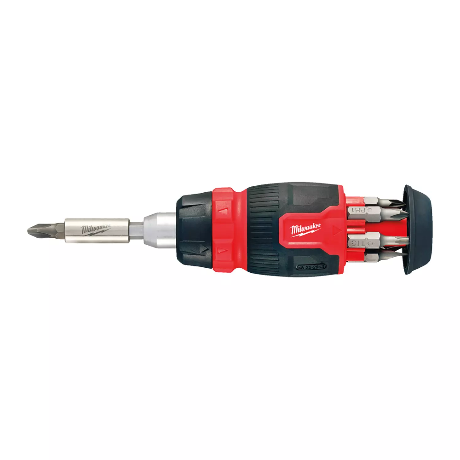Milwaukee 4932480581 Bitschroevendraaier - 8 in 1 compacte ratelend multi-bit-image