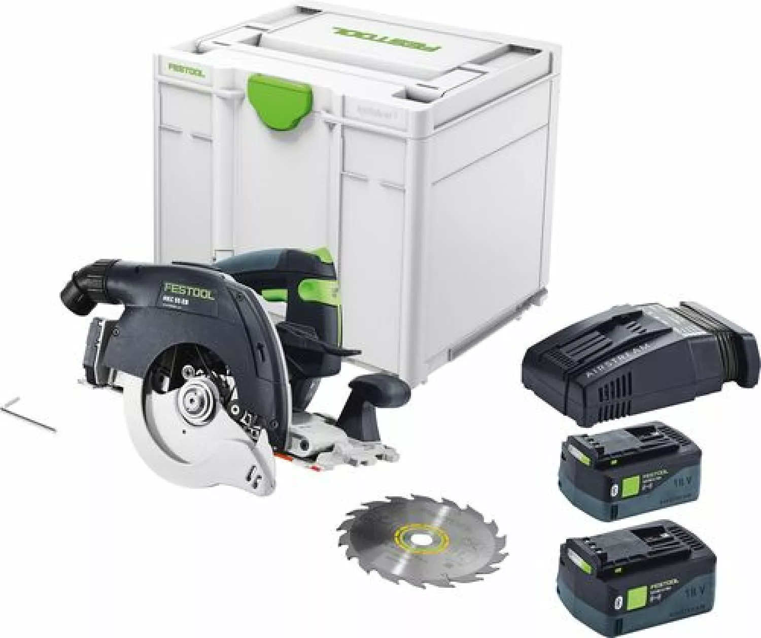 Festool HKC 55 5,0 EBI-Plus-SCA 18V Li-Ion batterie scie sauteuse pendulaire (2x 5,0Ah) dans Systainer - 160 mm-image