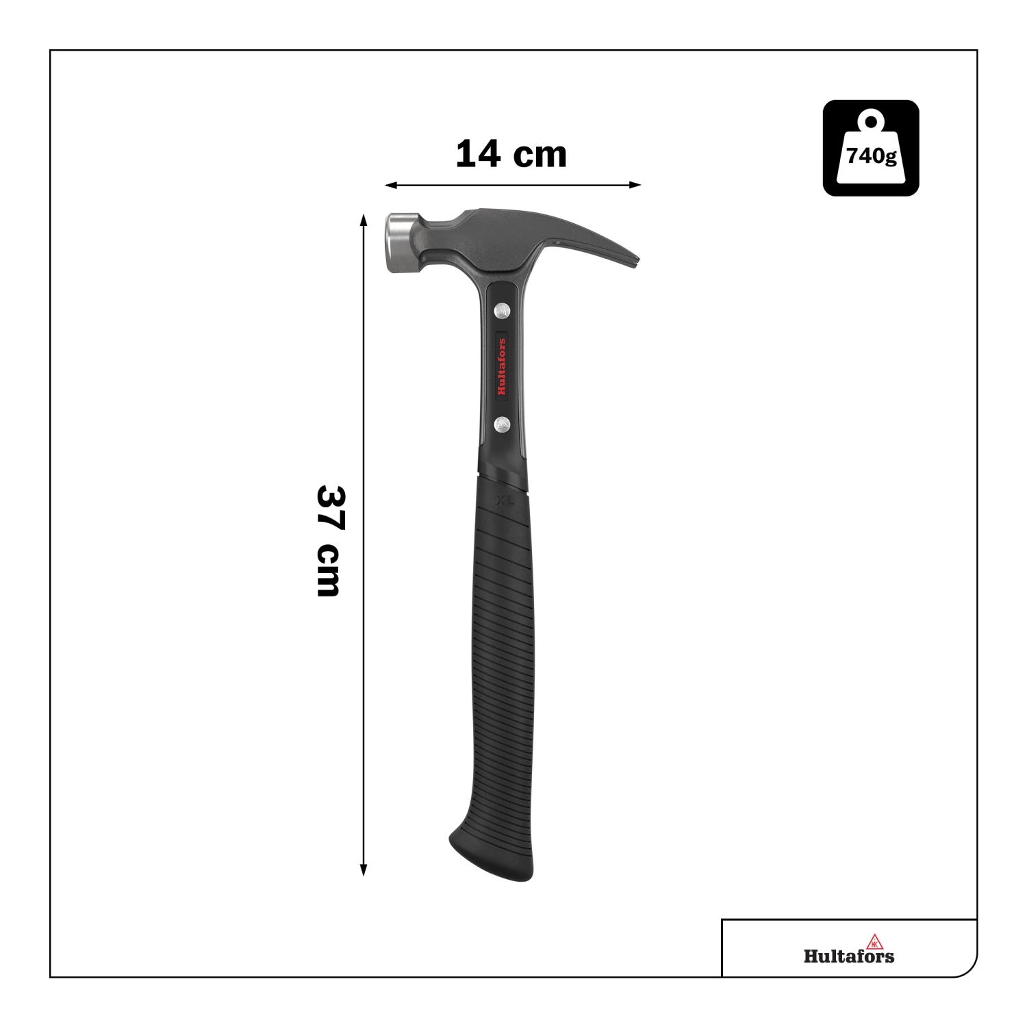Hultafors TR16XL Klauwhamer - 740g - XL-image