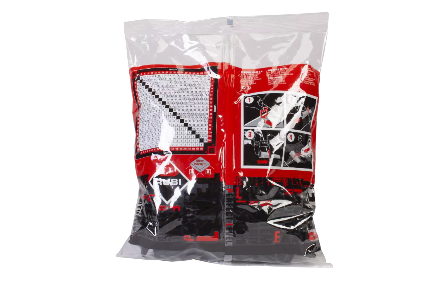 Rubi 02853 Delta Levelling Clips - 2,0mm - 3-12 mm (200st)-image