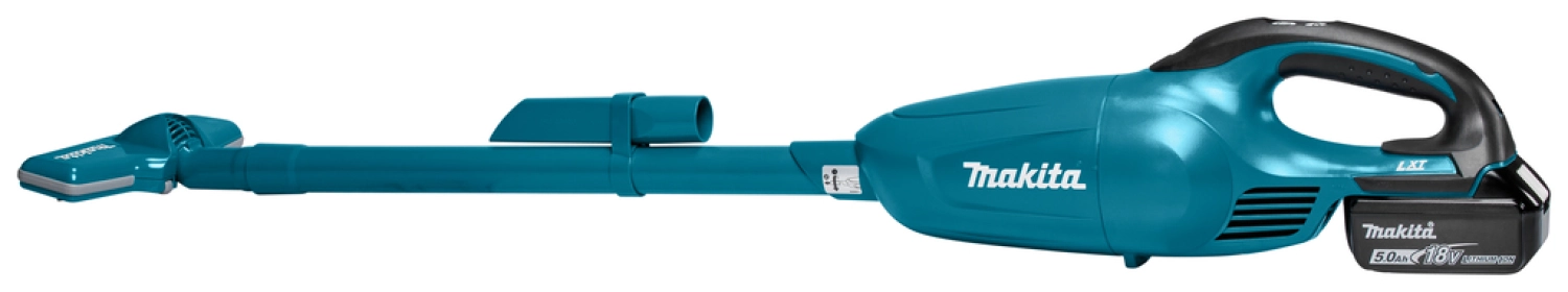 Makita DCL181FRT 18V Li-Ion accu steelstofzuiger blauw set (1x 5,0Ah) - 0,65L-image