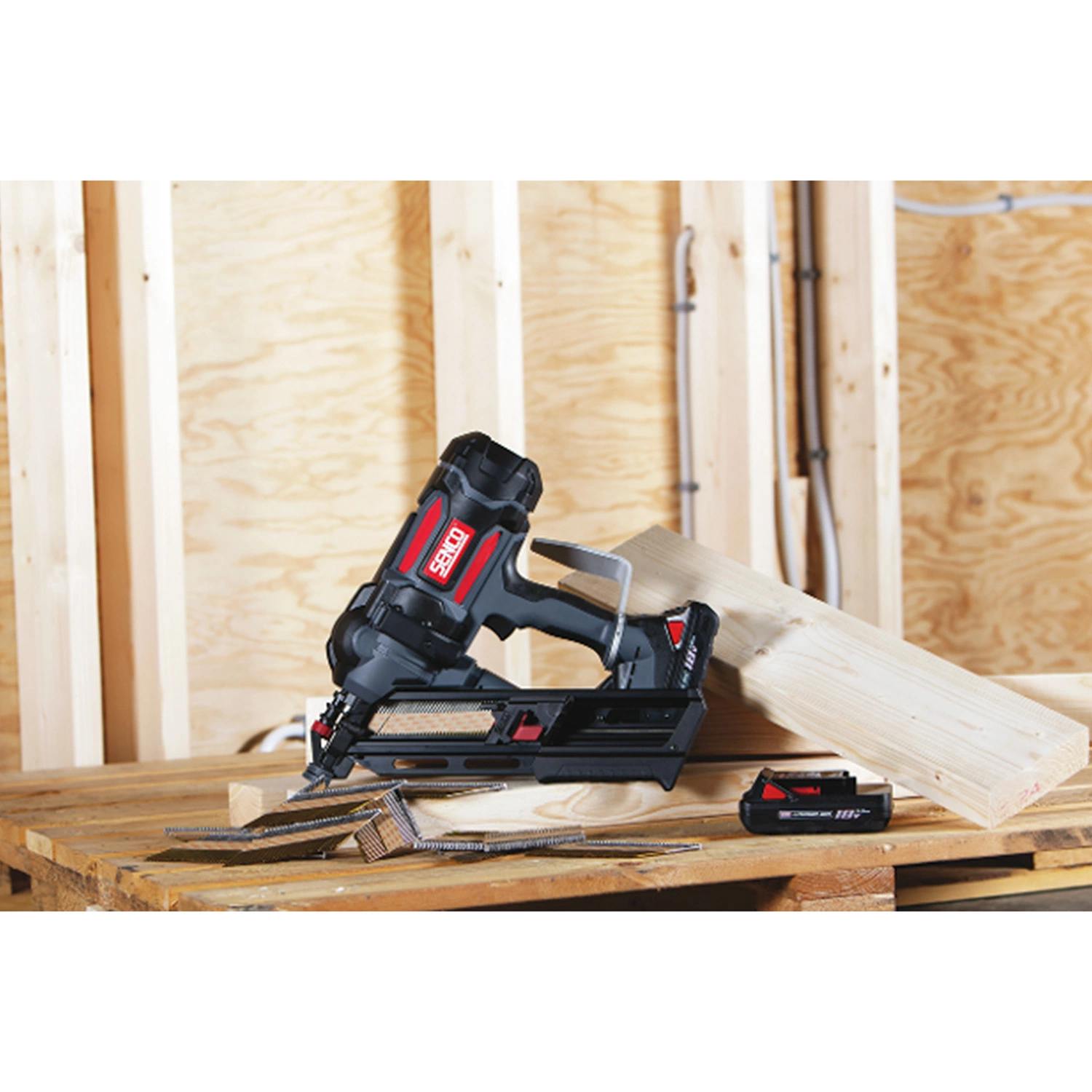 Senco F-35XP 18V Li-Ion Ensemble de cloueur sans fil  (2x 3,0Ah) dans une mallette-image