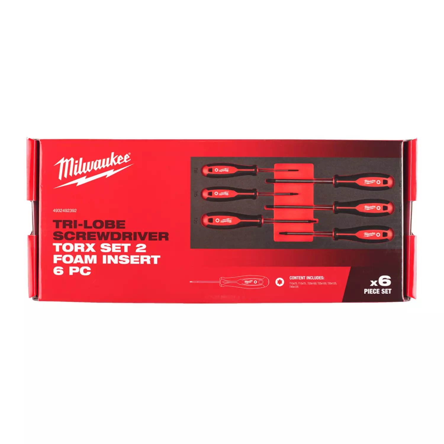 Milwaukee 4932492392 6-delige Schroevendraaierset foam inlay - TX 2-image