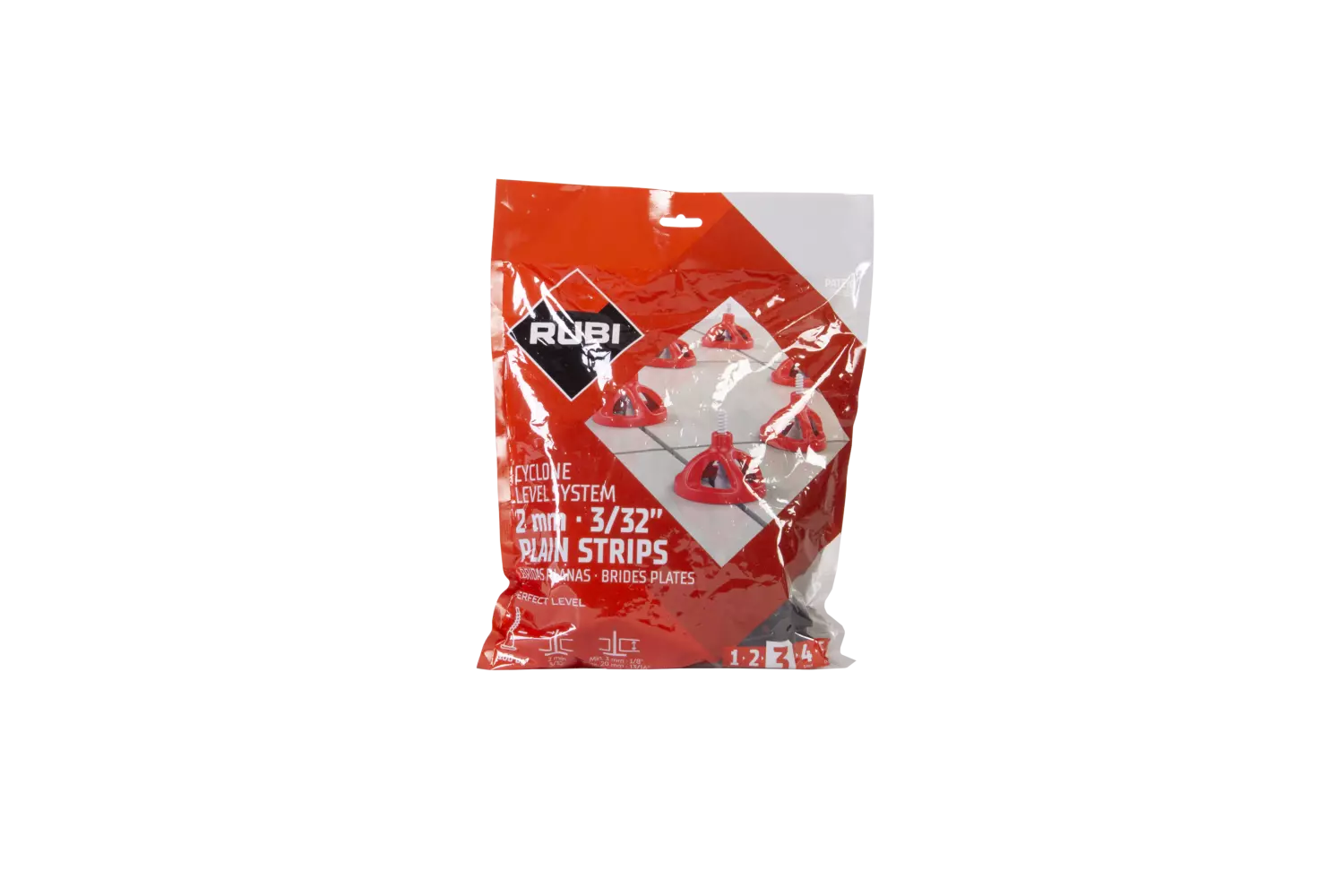 Rubi 35943 Bande plate Cyclone - 2,0 mm (100 pièces)