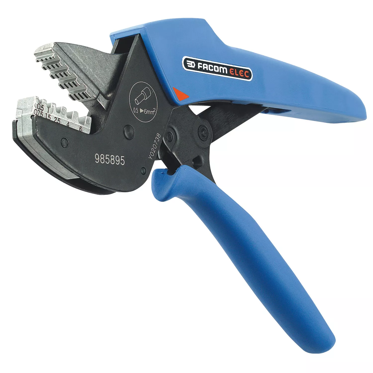 Facom 985895 Krimptang voor geïsoleerde adereindhulzen - 0,5-6,0mm²
