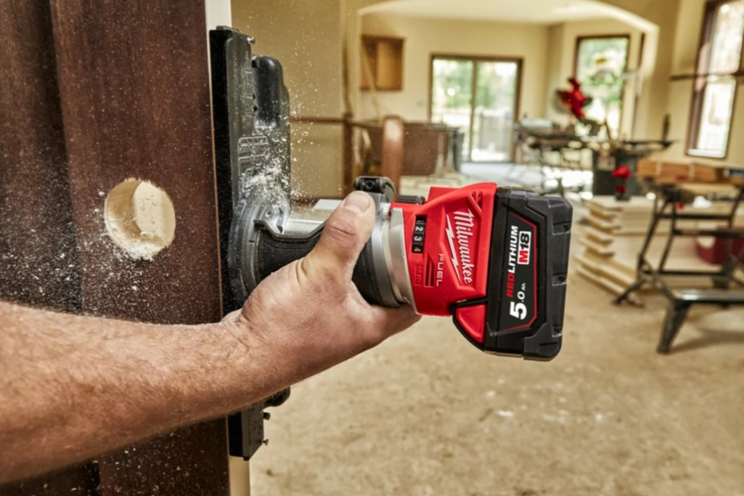 Milwaukee M18 FTR8-0X Défonceuse-affleureuse sans-fil - 18V Li-ion - Boîte HD - Machine seule-image