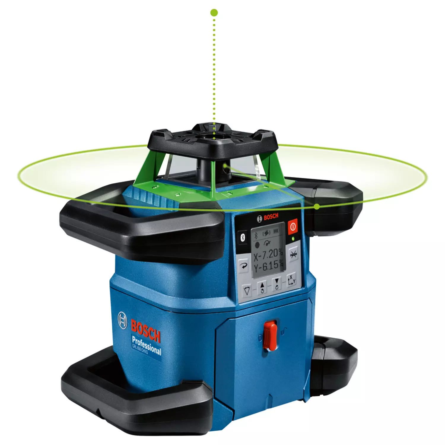 Bosch GRL 650 CHVG 18V Li-ion Rotatielaser set (1x 4.0Ah) in koffer + statief - groen