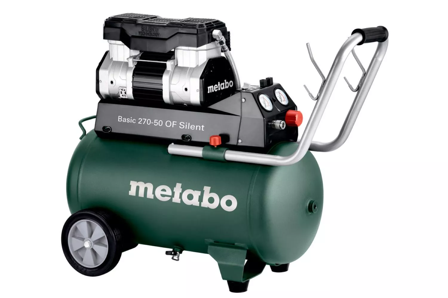 Metabo Basic 270-50 OF Compresseur silencieux - 1500W - 10 Bar - 50L - 130 l/min-image