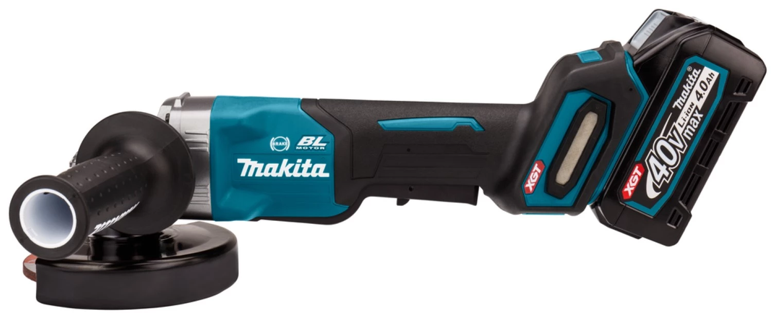 Makita GA013GM201 XGT 40V Max Li-Ion accu haakse slijper set (2x 4,0Ah) in Mbox - 125mm-image