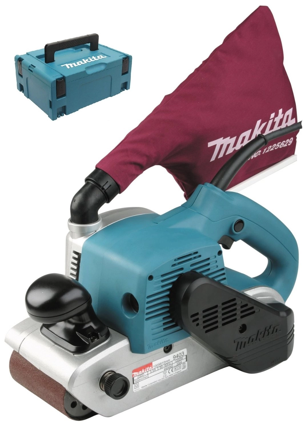 Makita 9403J Ponceuse à bande dans MAKPAC - 1200 W - 100 x 610 mm-image