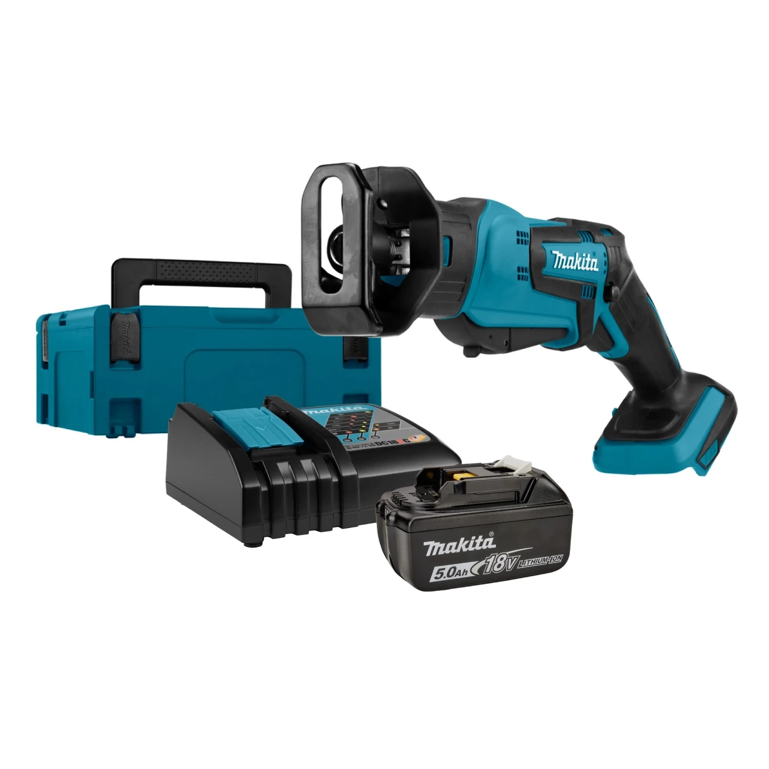 Makita DJR183RT1J 18V Li-Ion accu reciprozaag set (1x 5.0Ah accu) in Mbox - snelwissel-image