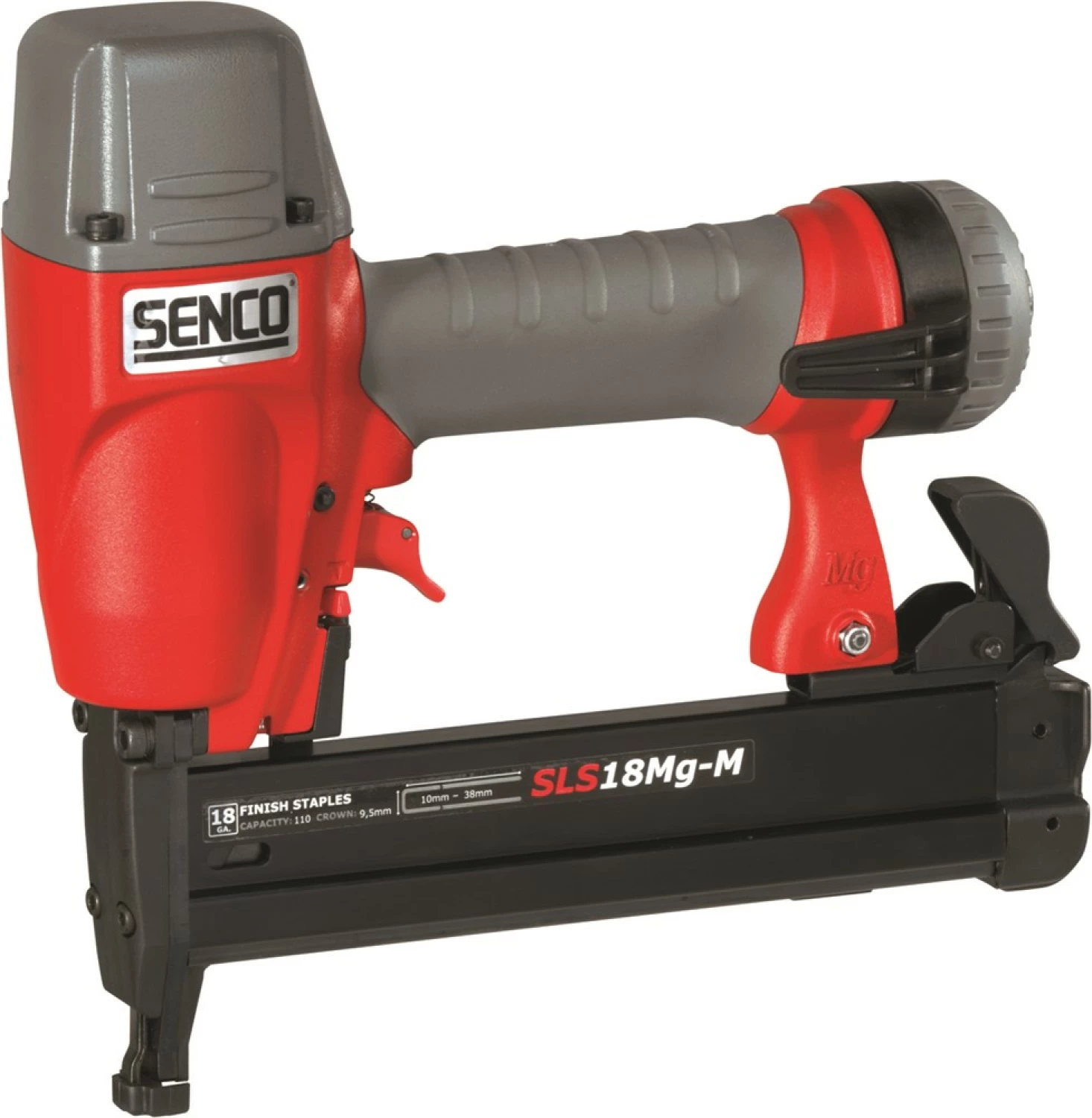 Senco SLS18-L Mg Pneumatische niet tacker in koffer - middel zwaar - 9,5-38 mm - 4,8-8,3 bar - L niet-image