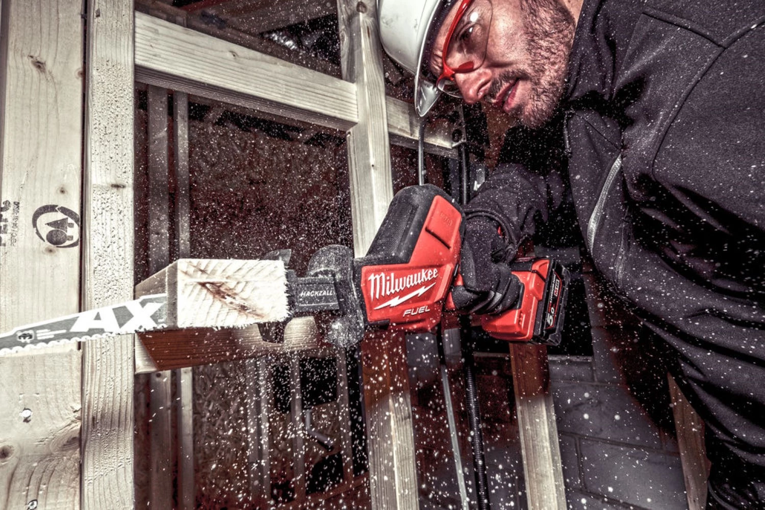 Milwaukee M18 FHZ-502X 18V Li-Ion accu Reciprozaag set (2x 5,0Ah accu) in HD Box - 22mm-image