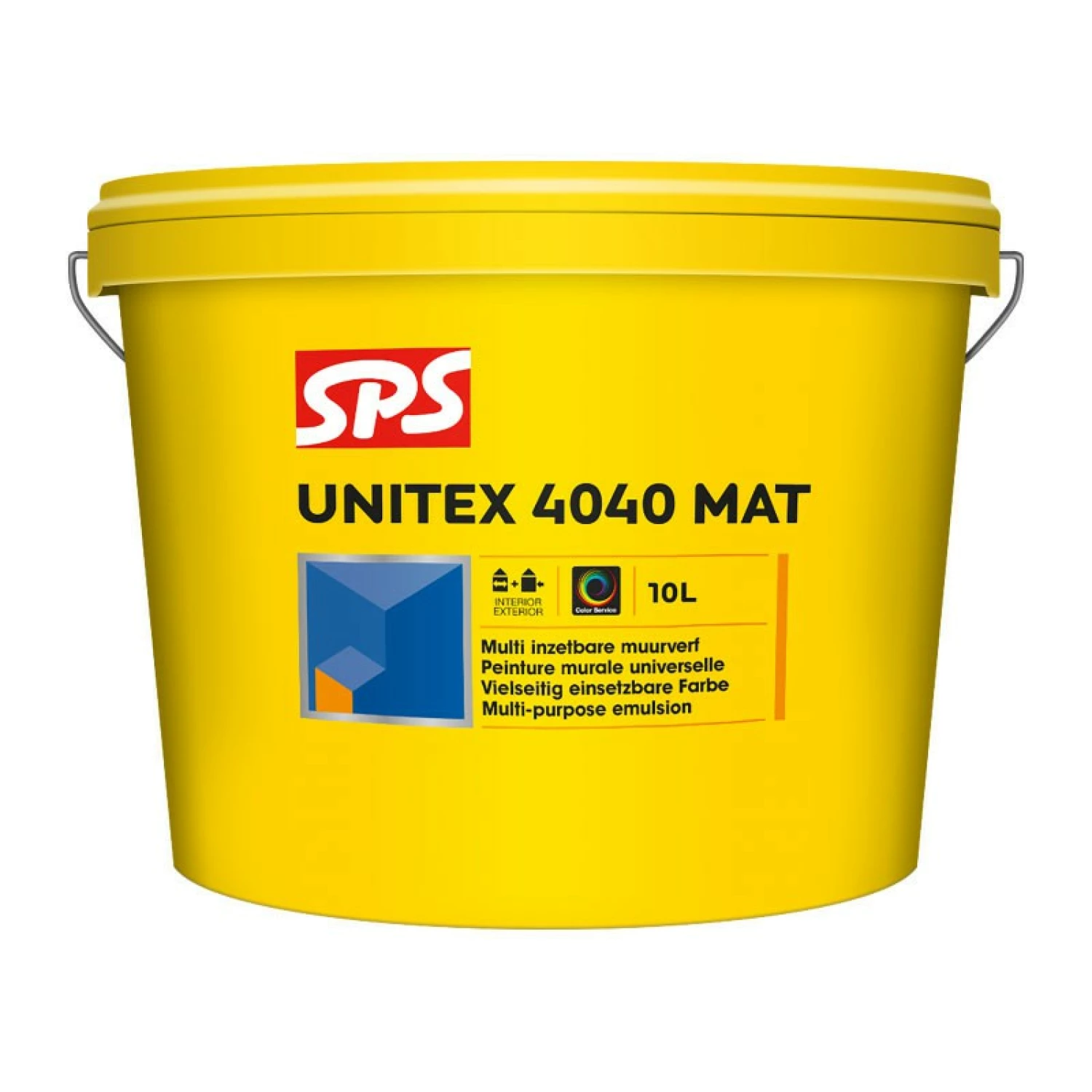 SPS Unitex 4040 Mat Muurverf - wit - 10L