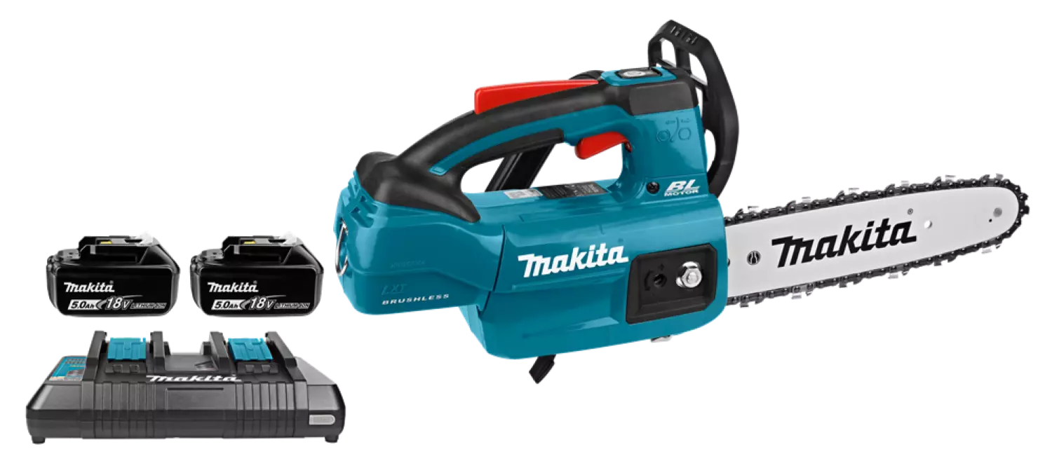 Makita DUC254PTE 18V Li-Ion accu kettingzaag set (2x 5,0Ah) - 25cm - koolborstelloos-image