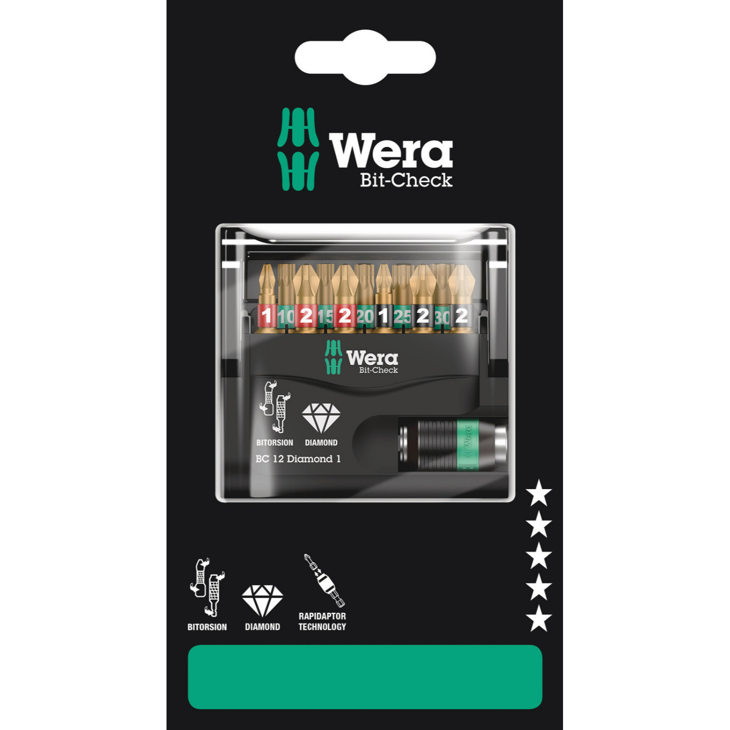 Wera Bit-Check 12 Diamond 1 SB, 12 pièces-image