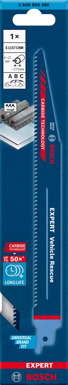 Bosch EXPERT 2608900380 - EXPERT Lame de scie sabre S1157CHM Vehicle Rescue