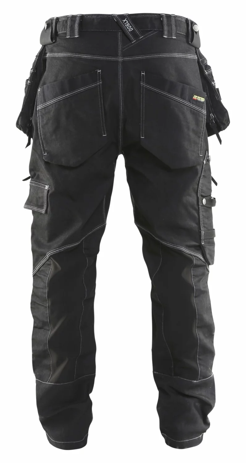 Blåkläder X1900 Werkbroek Baggy Denim Stretch 1999 - Zwart - Maat 56 (XL)-image