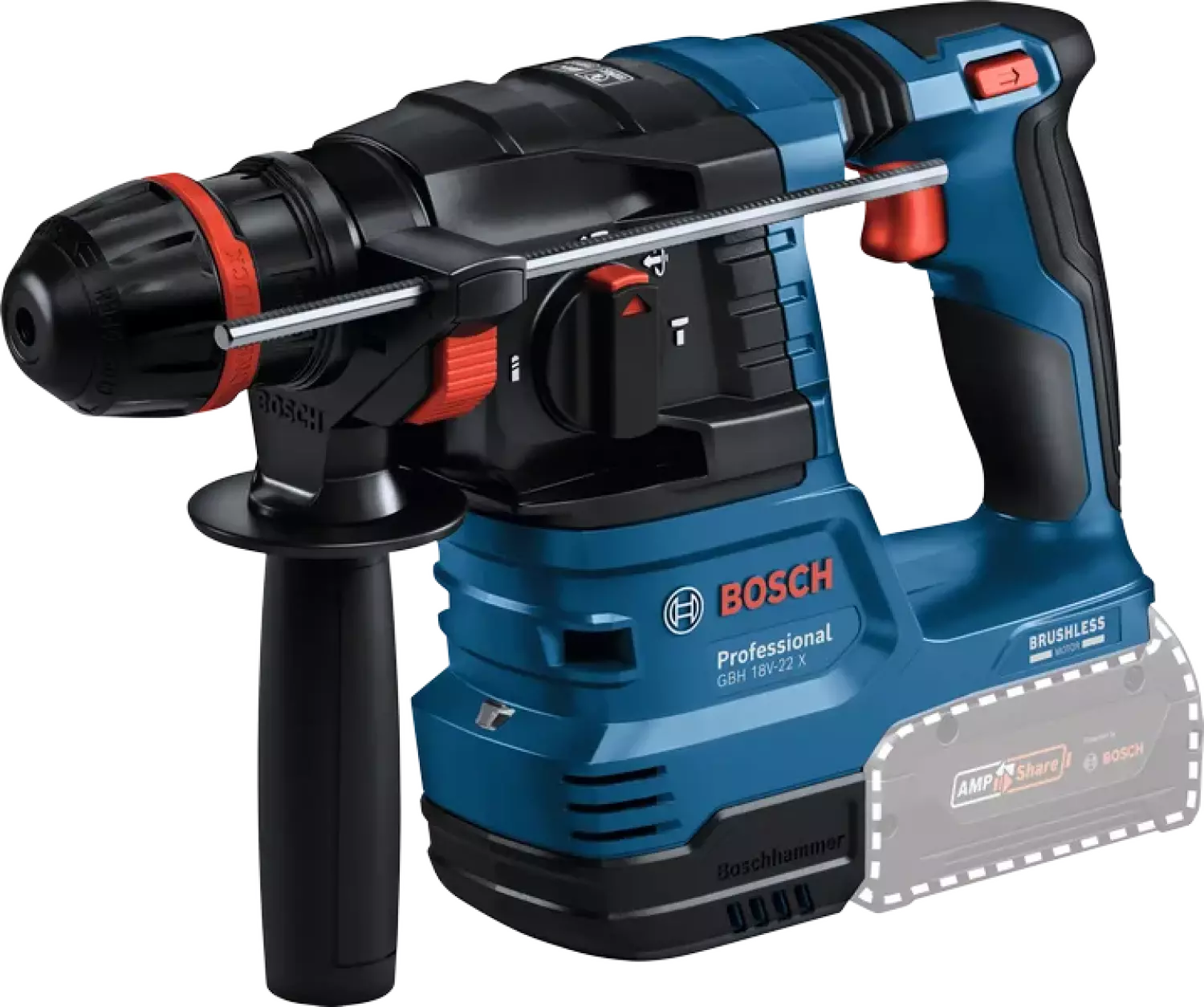 Bosch GBH 18V-22 X SDS-plus accu ONECHUCK boorhamer set (2x 4,0Ah) in L-Boxx-image