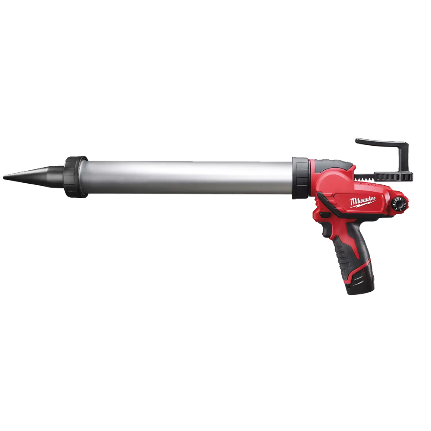 Milwaukee M12 PCG/600A-201B 12V Li-Ion Accu lijm- en kitspuit set (1x 2.0Ah accu) incl. worsthouder in tas-image