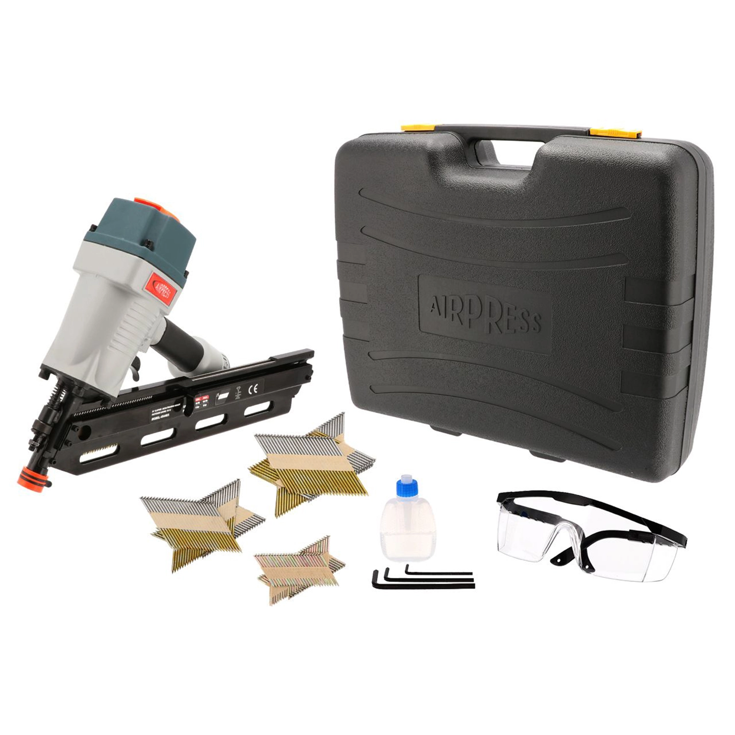 Airpress 45448-5 - Pneumatische Spijkermachine brads t/m 90mm brads inbegrepen-image