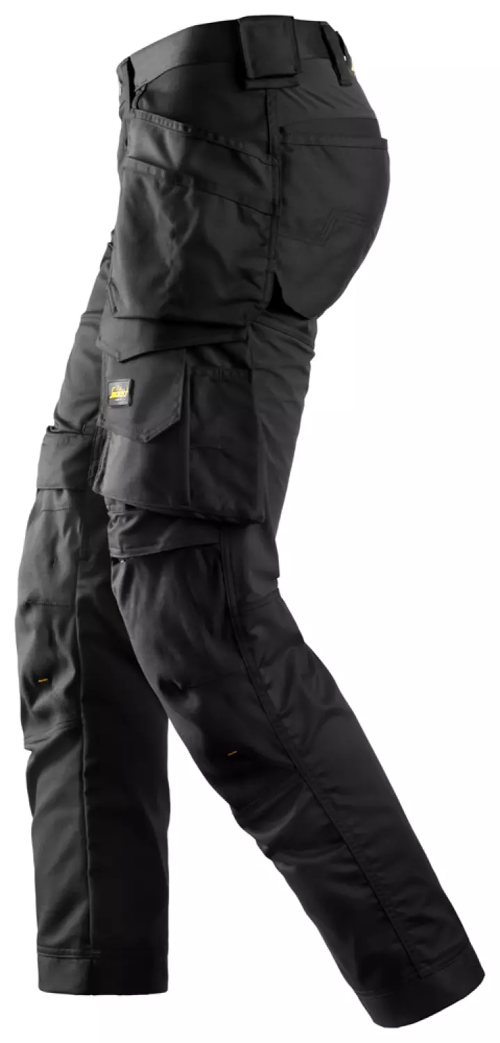 Snickers 6241 AllroundWork Stretch Werkbroek met holsterzakken - Zwart - Maat 46-image