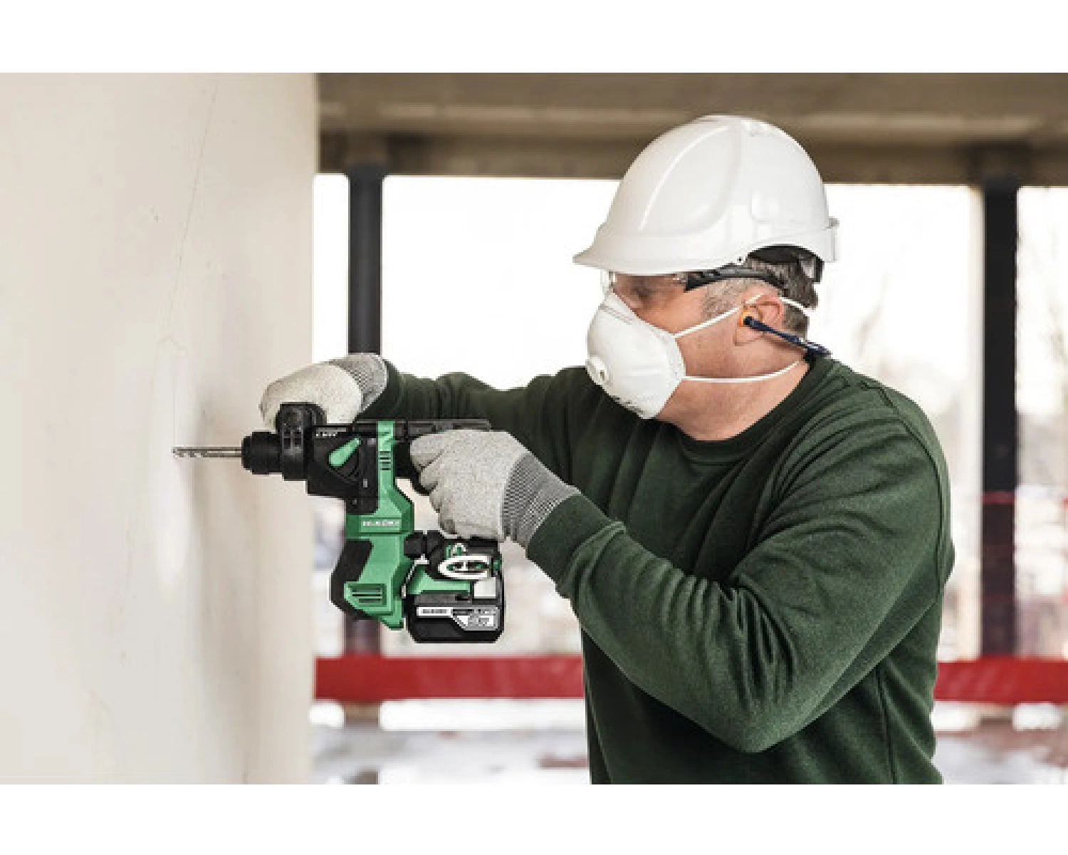 HiKOKI DH18DPAW4Z Perfo-burineur sans fil - 18V Li-ion - SDS - 1,3J - brushless - Machine seule-image