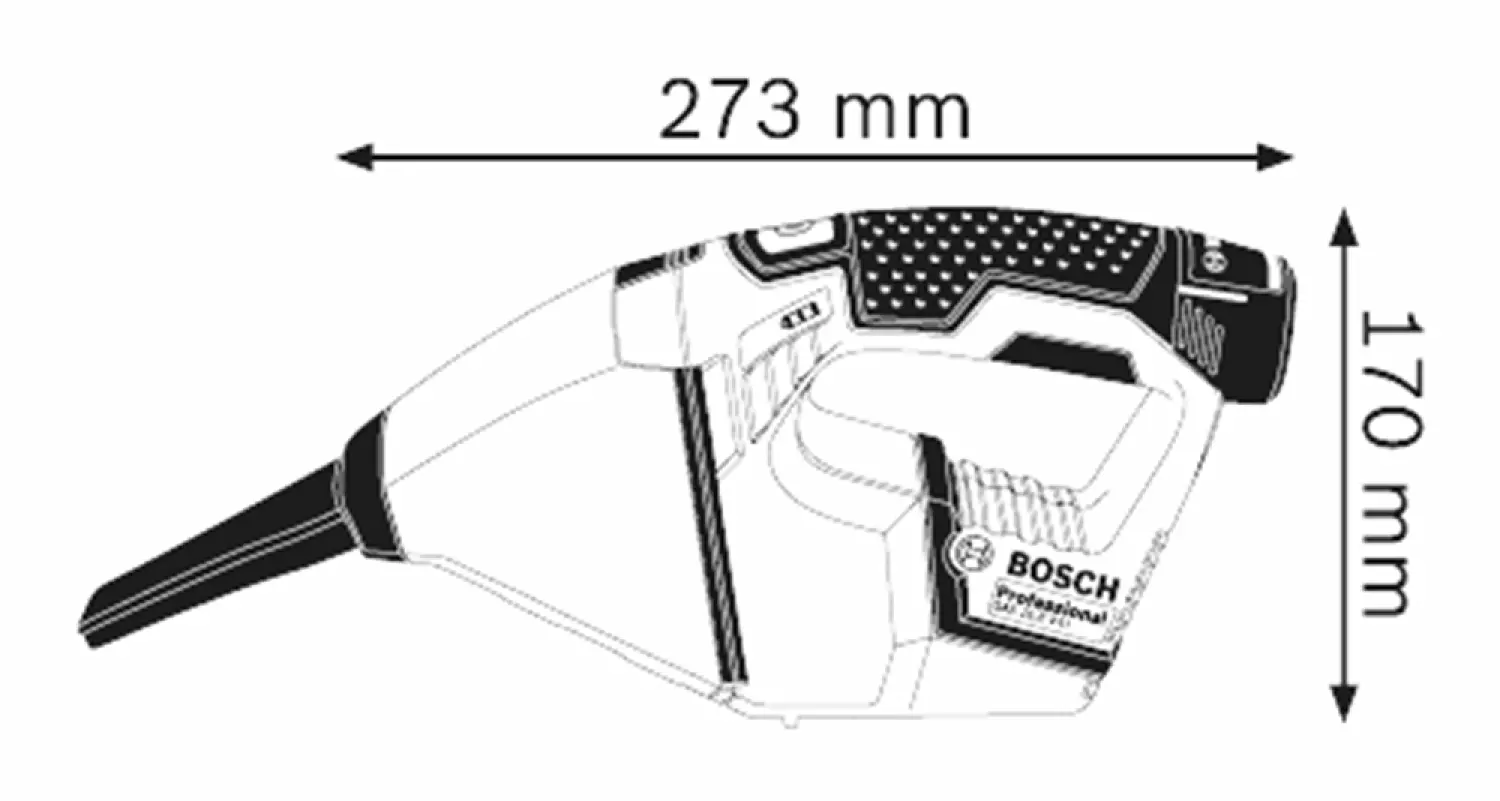 Bosch GAS 12V Li-Ion accu stofzuiger body in L-Boxx-image