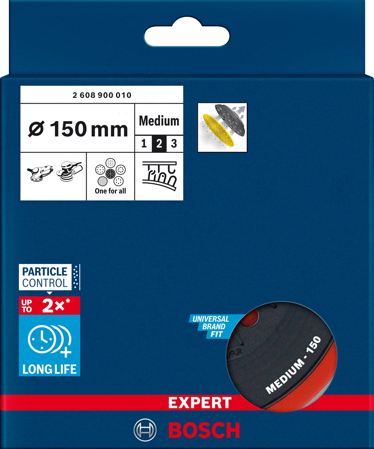 Bosch 2608900010 EXPERT Schuurplateau - medium - 150mm-image