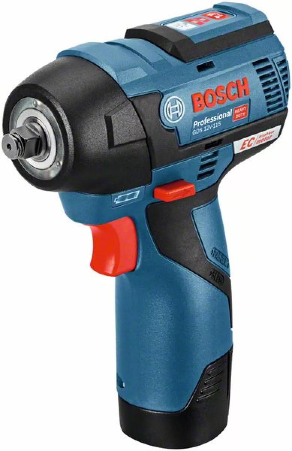 Bosch GDS 12V-115 12V Li-ion accu draaislagmoeraanzetter set (2x 3.0Ah accu) in L-Boxx - 115Nm - 3/8" - koolborstelloos-image