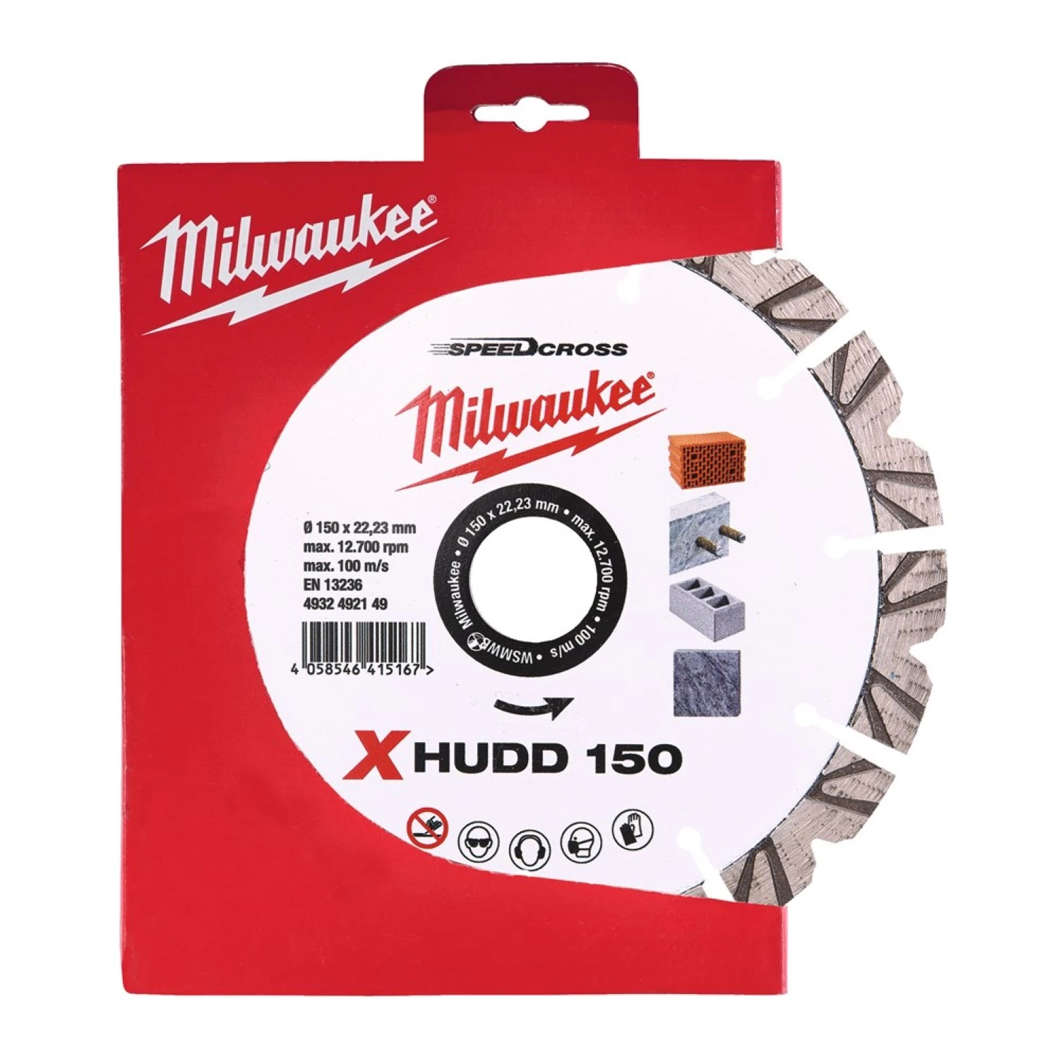 Milwaukee 4932492149 XHUDD Doorslijpschijf - 150 x 22,23 x 2,6mm-image
