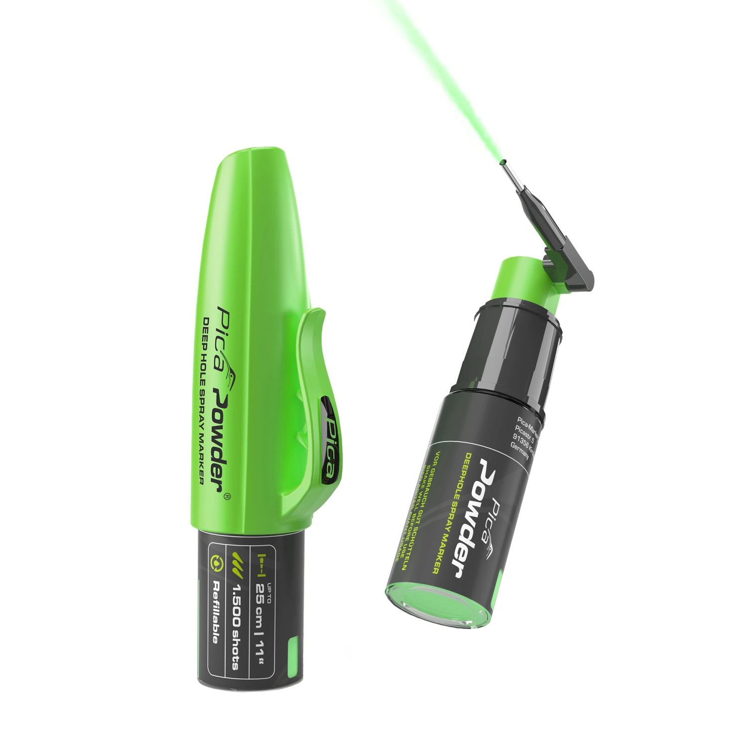 Pica 2020 Powder Markeerspray diep gat - Groen-image