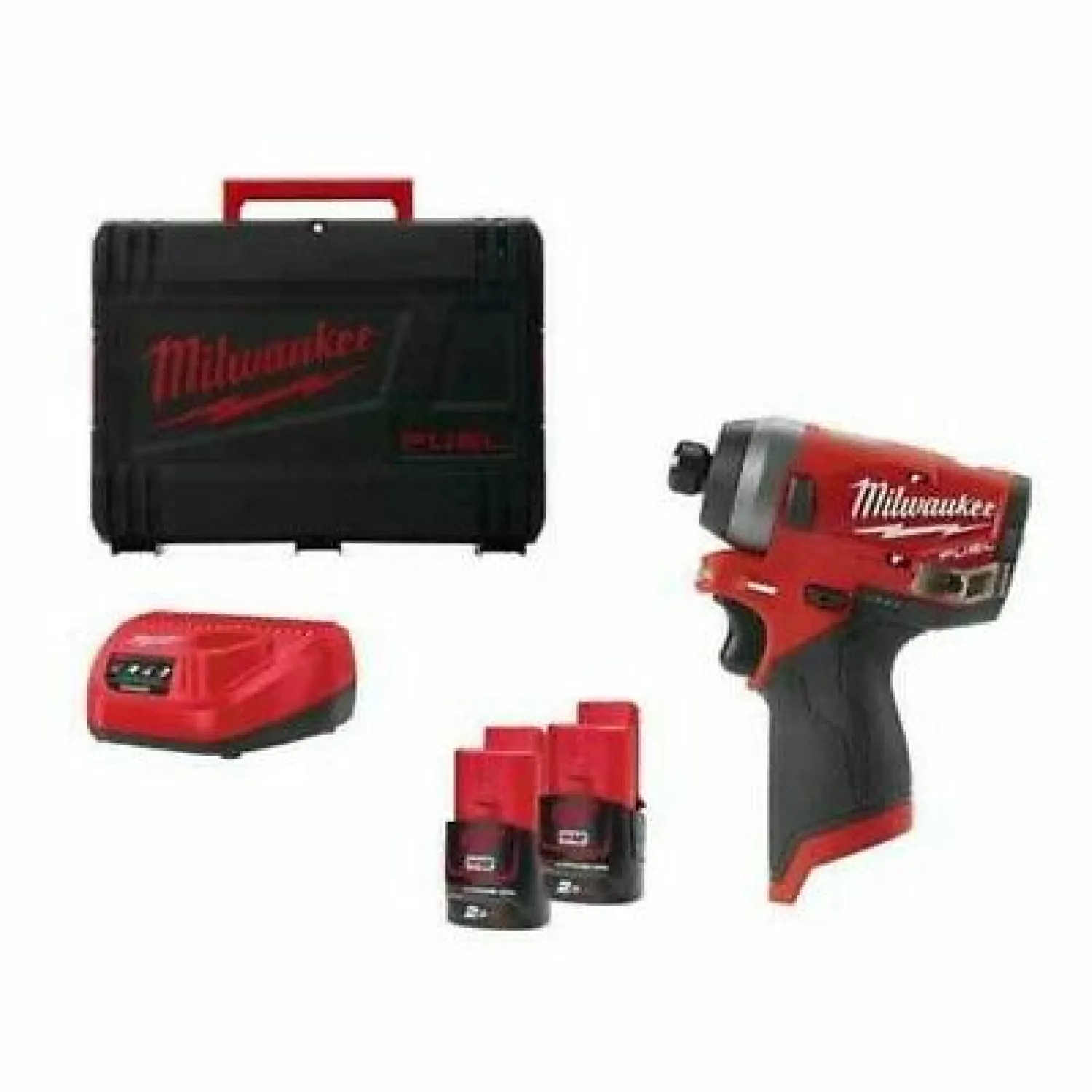 Milwaukee M12 FQID-202X 12V Li-Ion accu slagschroevendraaier set (2x 2.0Ah accu) in HD Box - 50Nm-image