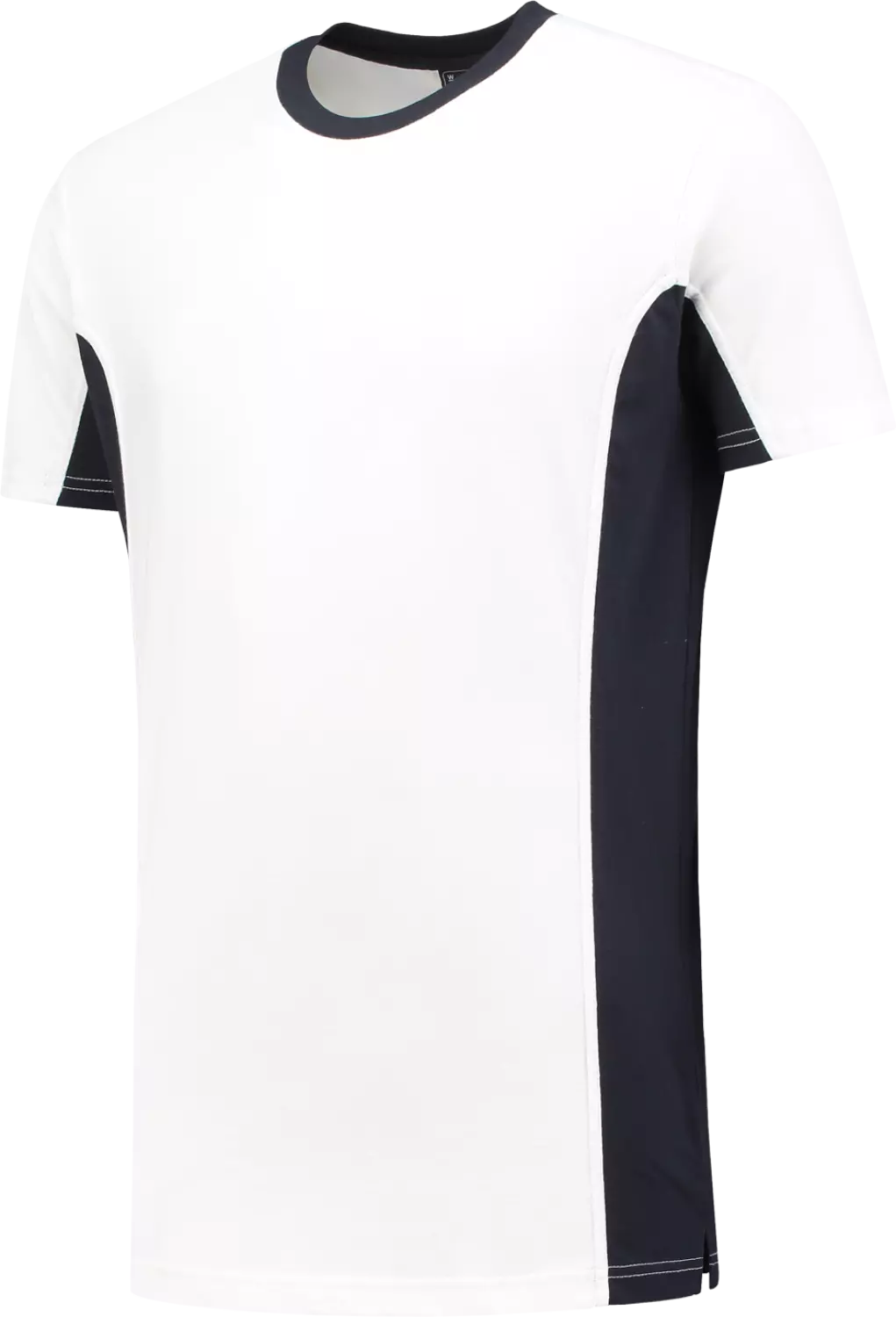 Workman 0401 T-shirt bicolore - Blanc / Bleu marine - XS-image