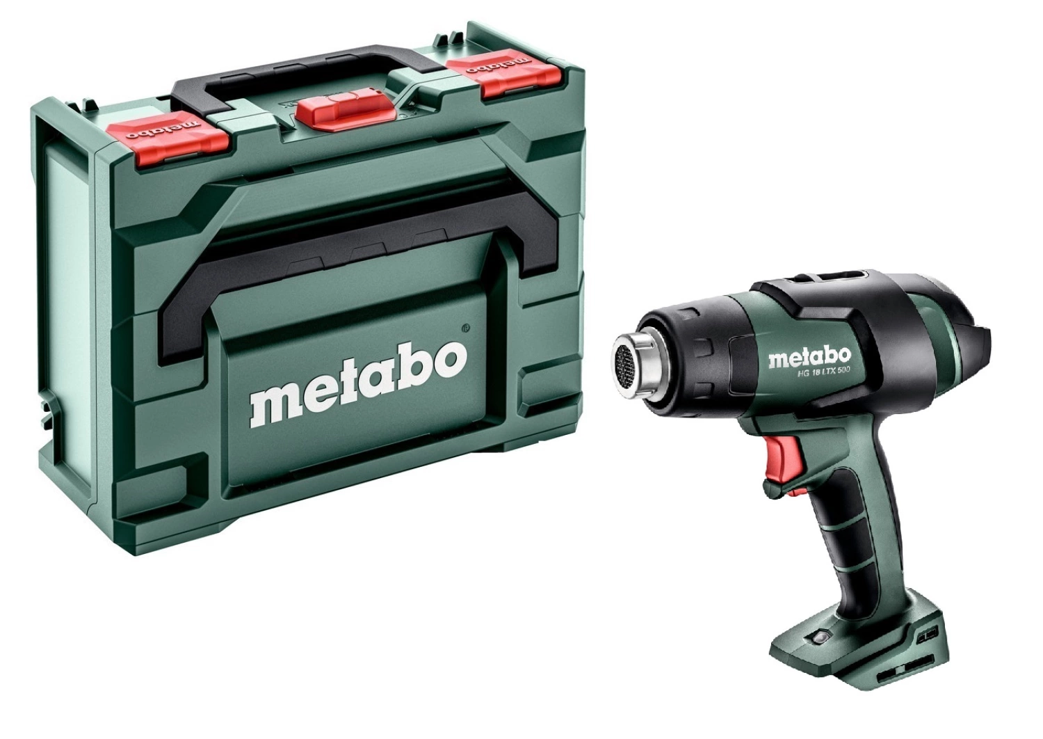 Metabo HG 18 LTX 500-M 18V Li-ion accu Heteluchtpistool body in MetaBox - 500°C-image