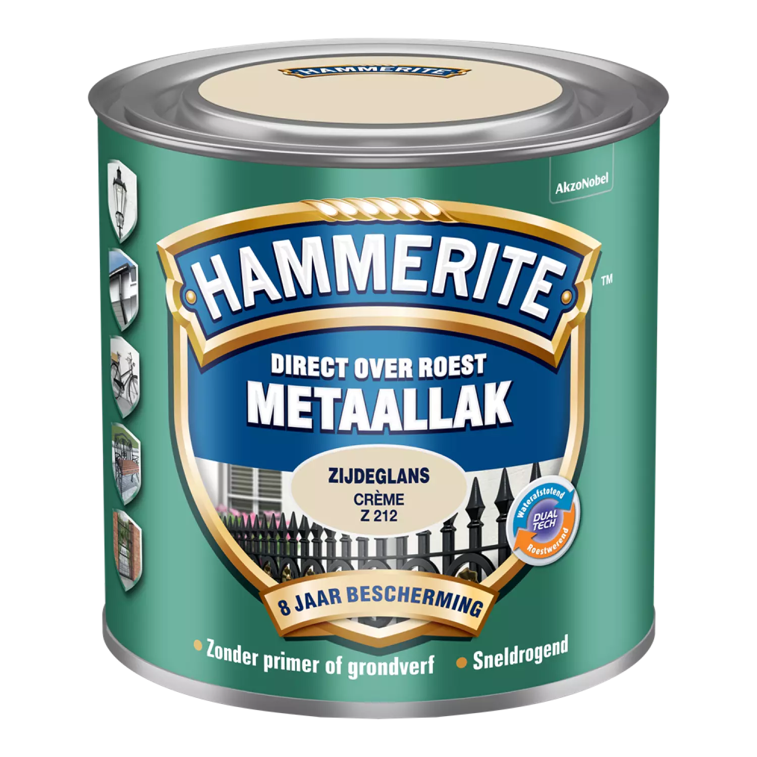 Hammerite Metaallak Zijdeglans - Creme - 250ml-image