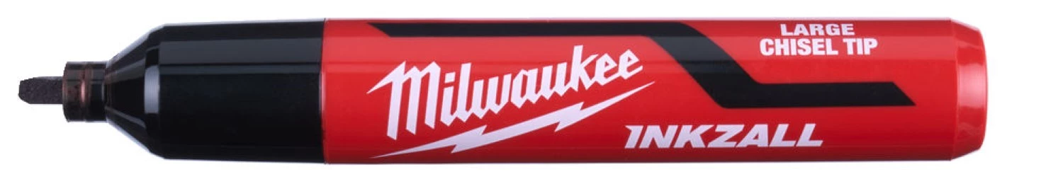 Milwaukee 4932471554 INKZALL™ Marqueur - Chisel L - Noir - 6.2 mm (3pcs)-image