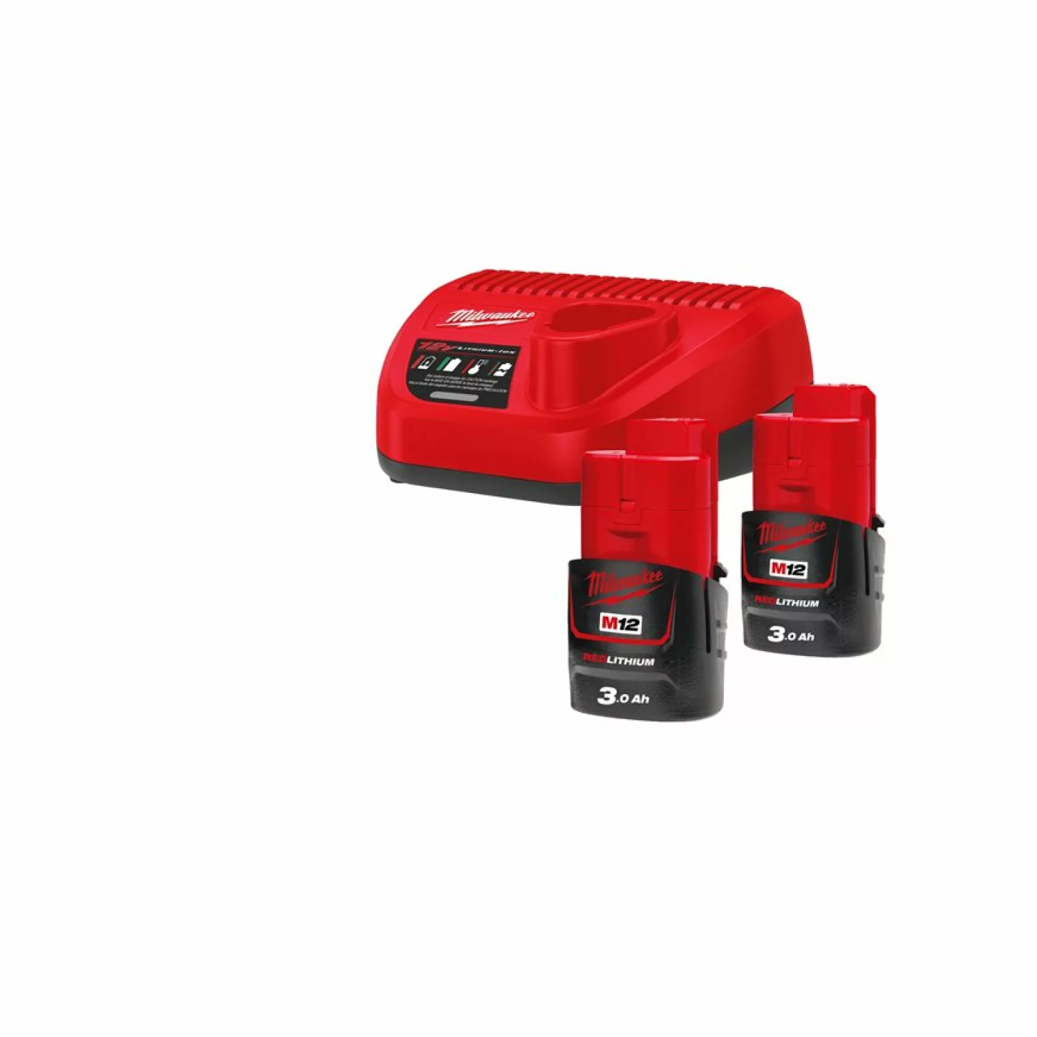 Milwaukee M12™ NRG-302 NRG pack (2x 3.0 Ah accu)-image