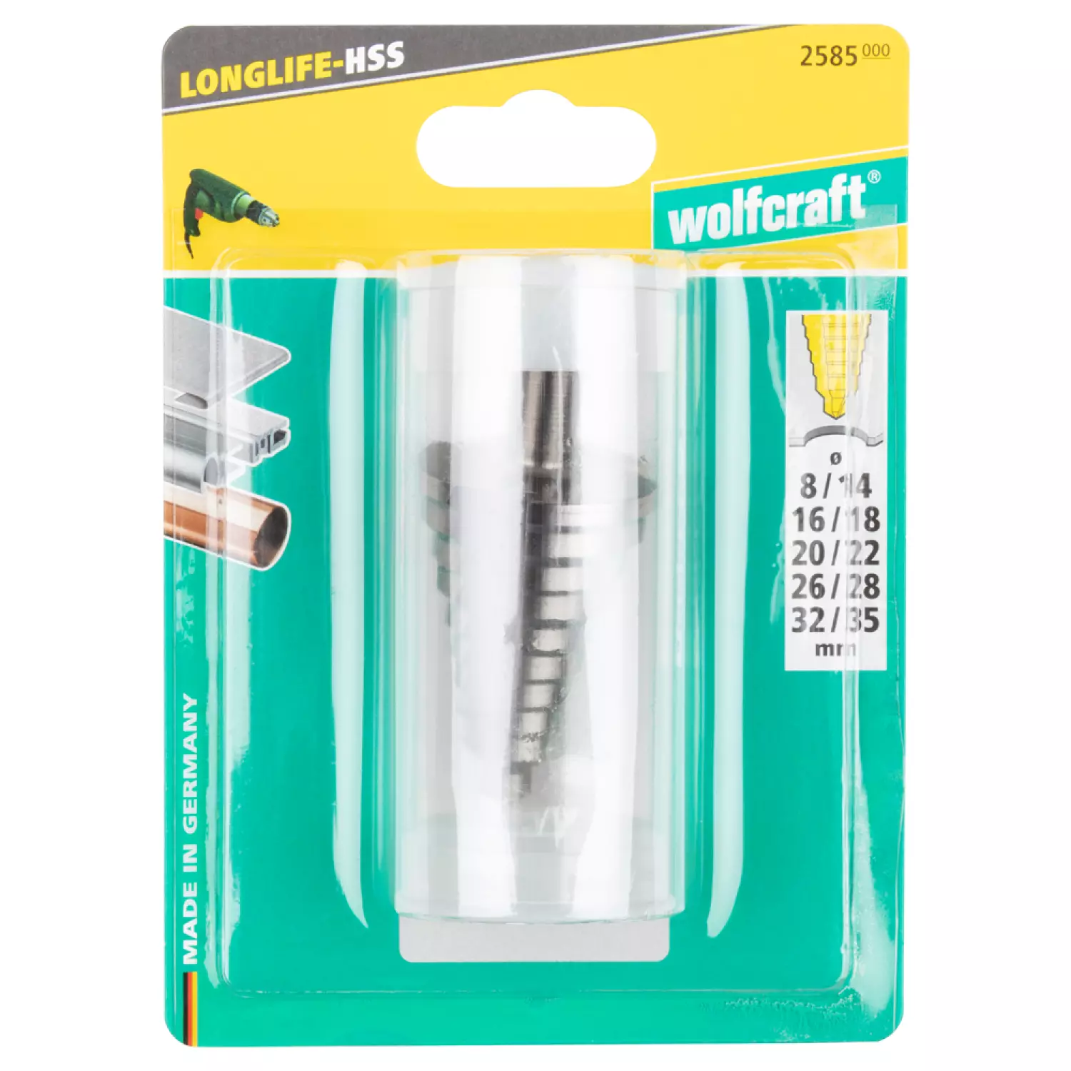 Wolfcraft 2585000 Trapboor - 10mm - 8-35mm-image